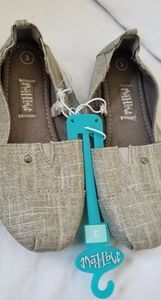 Mad Love silver flats Youth size 3